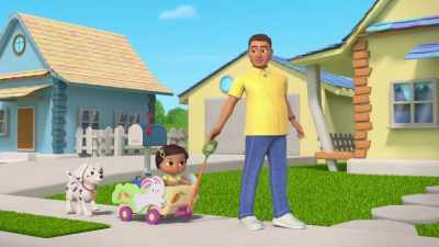 ♪ What is this sound
when he picks up the trash? ♪ - CoComelon Lane