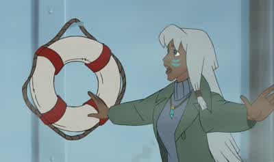 What is this That's a life preserverSo you wear it and it preserves your life like our crystalsNo no You throw it to someone in the waterSo it is a gameNo You only throw it if someone is drowningDoes that not make it hard for them to play the game - Atlantis: Milo's Return