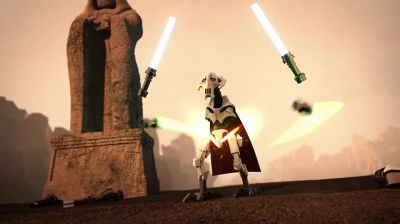 - What?
- It appears you are un-armed! - Lego Star Wars Terrifying Tales