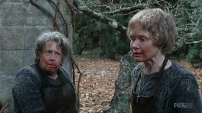 What is it, child?
A person in black! - Lambs of God