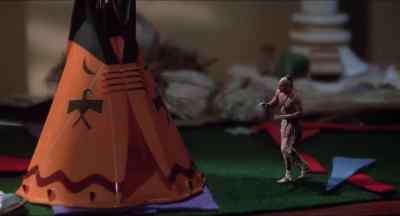 - What is it?
- It's a tepee. You know, a tepee. - The Indian in the Cupboard