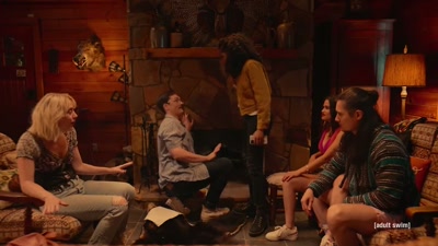 What, is it, like, illegal
to burn logs or something? - Adult Swim Yule Log