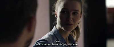 - What?
- It's weird that you only stop when I do. - A Horrible Woman