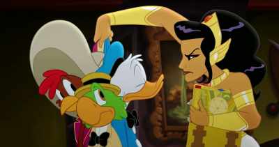 -What?
-(José, Panchito, and Donald gasp) - Legend of the Three Caballeros