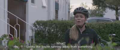 - What?
- Looks like you're running away from something... - Under the Tree