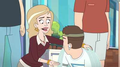 What? Mark, you're done.
Look how much your nipples are bleeding. - Chicago Party Aunt