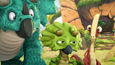 -What?
-Me? Sing with him? - Gigantosaurus