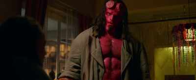What? No, he doesn't.
Just let me deal with it. - Hellboy