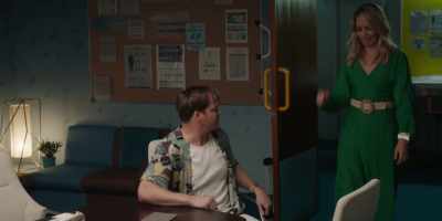 - What?
- Oh, shit. We shouldn't
have said "what." - Avenue 5