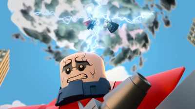 -What? Oh.
-[thunderclap] - LEGO Marvel Avengers: Mission Demolition