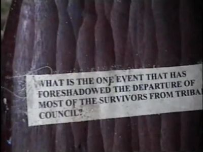      "What is one event..."      - Survivor