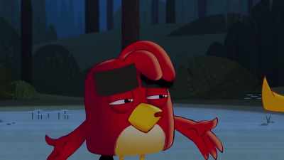 What? She can't kick me out
for something I didn't even do. - Angry Birds: Summer Madness