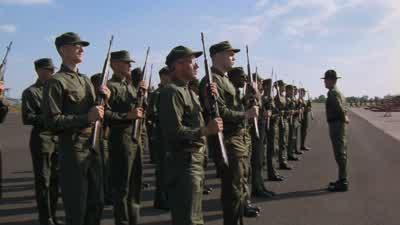 I eft shoulderPrivate pyle what are you trying to do to my beloved corpsSir I don't know sir You are dumb private pyleBut do you expect me to believe that you don't know left from rightSir no sir Then you did that on purposeYou wanna be different Sir no - Full Metal Jacket