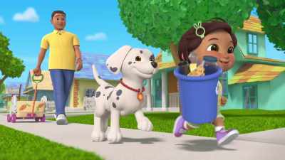 ♪ What sound does
the garbage truck loader make? ♪ - CoComelon Lane