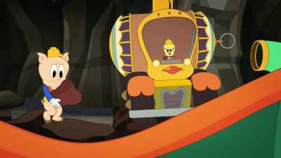 - What was that, Daffy?
- Nothing. Gotta go! - Bugs Bunny Builders