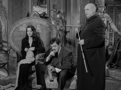 - What was that?
- Must be termites. - The Addams Family
