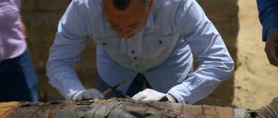 What the Egyptians would do
is stick something up your nose, - Secrets of the Saqqara Tomb