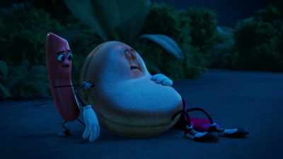 What the fuck? Don't try to talk.
Don't try to talk, just take it easy. - Sausage Party: Foodtopia