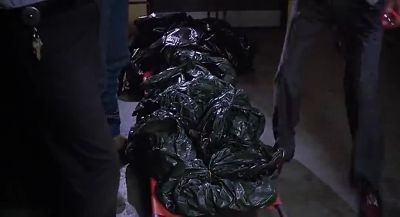 What the hell are in those bags - The Return of the Living Dead