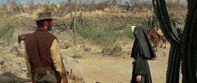 What the hell is a nun doing out here - Two Mules for Sister Sara
