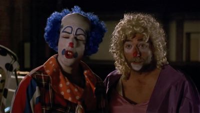 What the hell you doing kid I had to go to the bathroom - Shakes the Clown