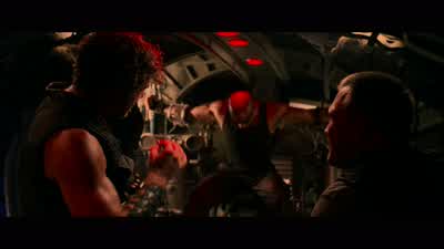 What the hell is he thinkin' nowHe's thinkin' a triple max prisonA no daylight slam Only three of 'em left in this systemtwo of 'em outta range for a shitty little under cutter like this one with no legsLeavin' just oneCrematoriaThat is what you had in - The Chronicles of Riddick