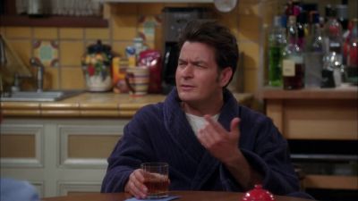 What the hell's he doing - Two and a Half Men