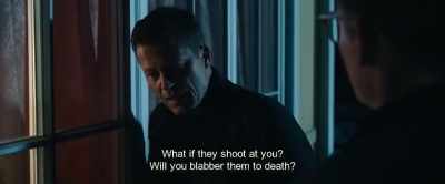 What if they shoot at you?
Will you blabber them to death? - Hot Dog