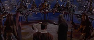 What is to become of Jar Jar Binks here - Star Wars: Episode I   The Phantom Menace