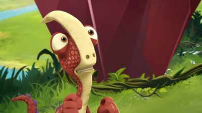 What? Uh, how about landing here instead? - Gigantosaurus