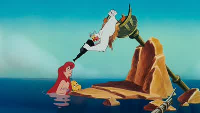 What What is it It's a dinglehopperHumans use these little babiesto straighten their hair outSee Just a little twirl here and a yank there and violeeYa got an aesthetically pleasing configuration of hairthat humans go nuts over - The Little Mermaid