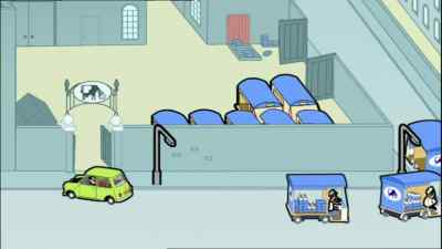 What?
What the--oh, no. - Mr. Bean: The Animated Series