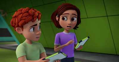-What?
-...while undertaking - Spy Kids: Mission Critical