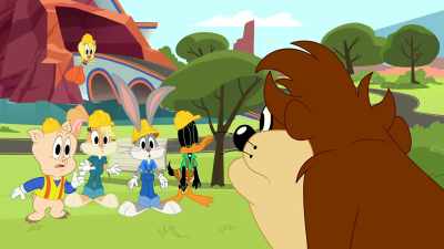 What? You accidentally
demolish... smashed your home? - Bugs Bunny Builders