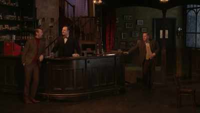 What was your favourite bit? 'What floor?' - National Theatre Live: Hangmen