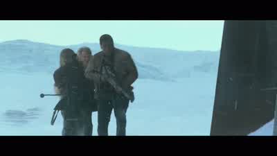 The flooding tunnel is over that ridge. - Star Wars: Episode VII   The Force Awakens