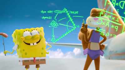 - Whatcha doin'?
- Just calculating our jump. - Saving Bikini Bottom: The Sandy Cheeks Movie