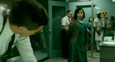What'd you say to meFUCKWhat is she sayingYOUI didn't catch itWhat is she sayingShe she is saying thank you - The Shape of Water
