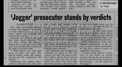 Whatever you do in life you make mistakes - The Central Park Five
