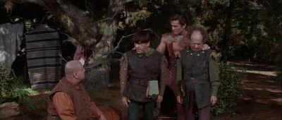 What're ya What are ya sitting around for ya soft boiled egghead - Snow White and the Three Stooges