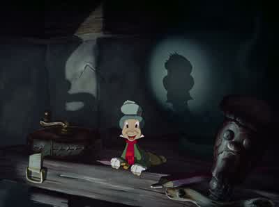 You must learn to choose between right and wrongRight and wrong But how will I knowHow will he know Your conscience will tell youWhat are conscience What are conscienceI'll tell yaA conscience is that still small voice that people won't listen toThat's - Pinocchio