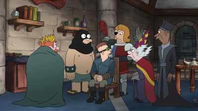 -What's so funny?
-Ships float on water, not in the air. - Disenchantment