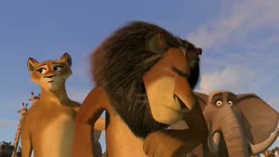 What's going on hereThey say they're from off the reserveThat's impossible Only people come from off the reserveYou look familiar Do I know youHow could you survive the huntersWe didn't see any hunters - Madagascar: Escape 2 Africa
