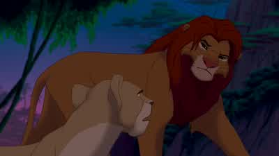Sorry What's happened to youYou're not the Simba I remember You're right I'm notNow are you satisfied No Just disappointedYou know you're starting to sound like my fatherGood At least one of us does - The Lion King