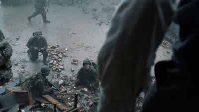 What's he saying? - Saving Private Ryan