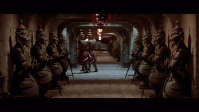 What's in the flask Magic potionYeah Thought so Good Do we drink itYeah Good Thought so - Big Trouble in Little China