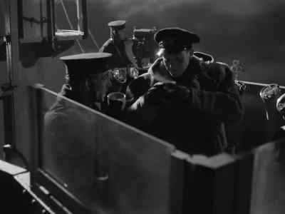 - What's it like below tonight?
- Warm enough, sir. - The Cruel Sea