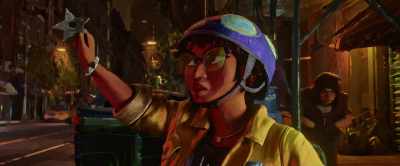 What's your pickup line?
"May I please..." - Teenage Mutant Ninja Turtles: Mutant Mayhem