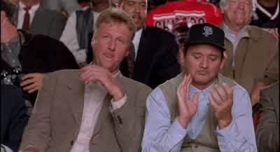 WHAT'S THE MATTER BILLLARRY THAT COULD HAVE BEEN MEWILL YOU GET OFF THAT KICKIT'S OVER IT'S DONE WITHYOU CAN'T PLAYOKVOICE BREAKING LET'S GO BULLS - Space Jam