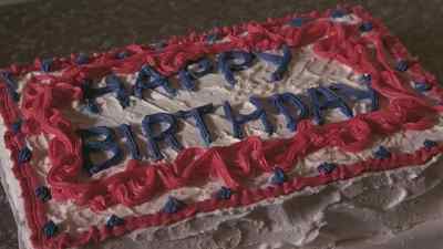 What's the matter with you?
Look at that cake. - Bloody Birthday